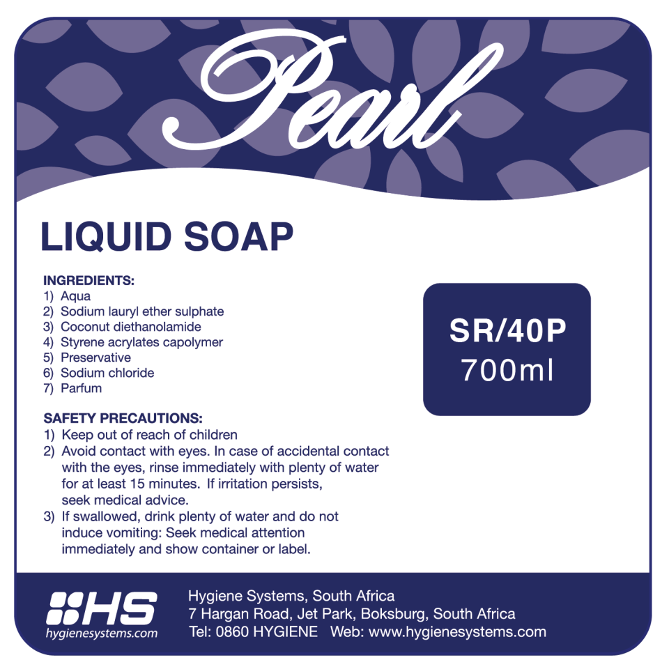 Pearl Luxury Liquid Hand Soap Refill 700ml